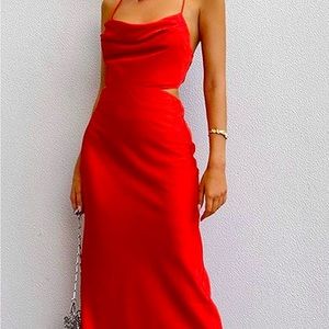 Silky and sexy Vday night dress❤️